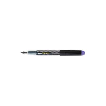 Pilot Pilot Varsity Fountain Pen, Medium 1mm, Purple Ink, Gray Pattern Wrap Barrel 90008